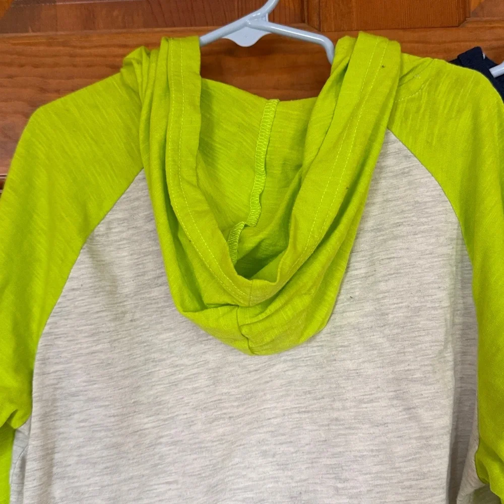 Gap long sleeve blue Dinosaur glow in dark shirt and Jurassic Park light hoodie